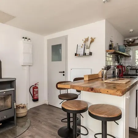 By The For 4 People With Fireplace And Sauna Joachimsthal