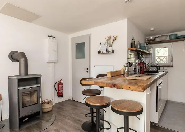 By The For 4 People With Fireplace And Sauna Joachimsthal