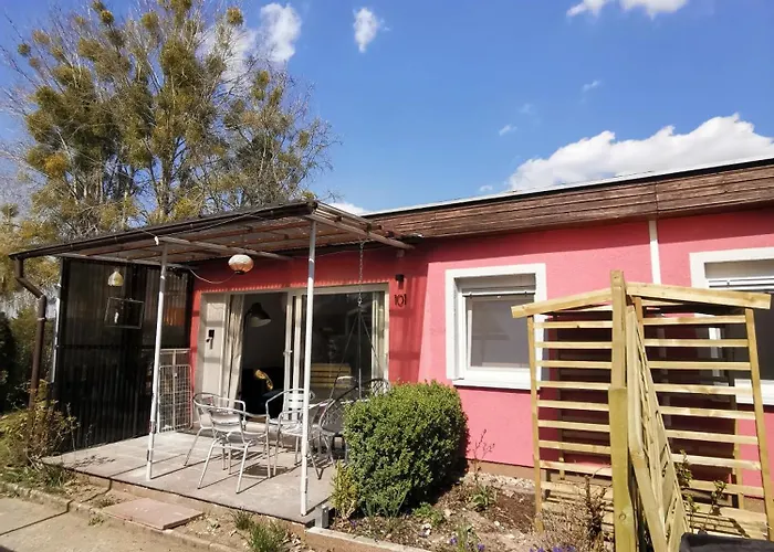 By The For 4 People With Fireplace And Sauna Joachimsthal